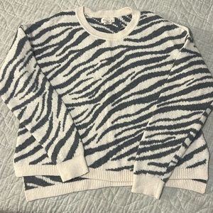 Zebra print sweater